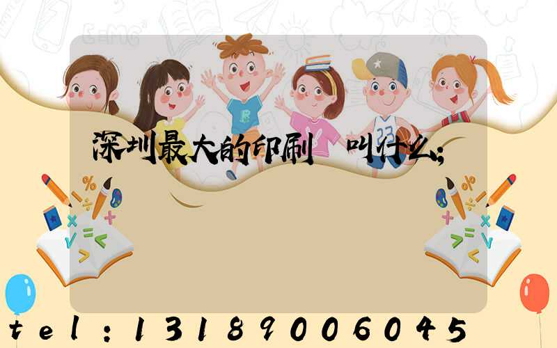 深圳最大的印刷廠叫什么